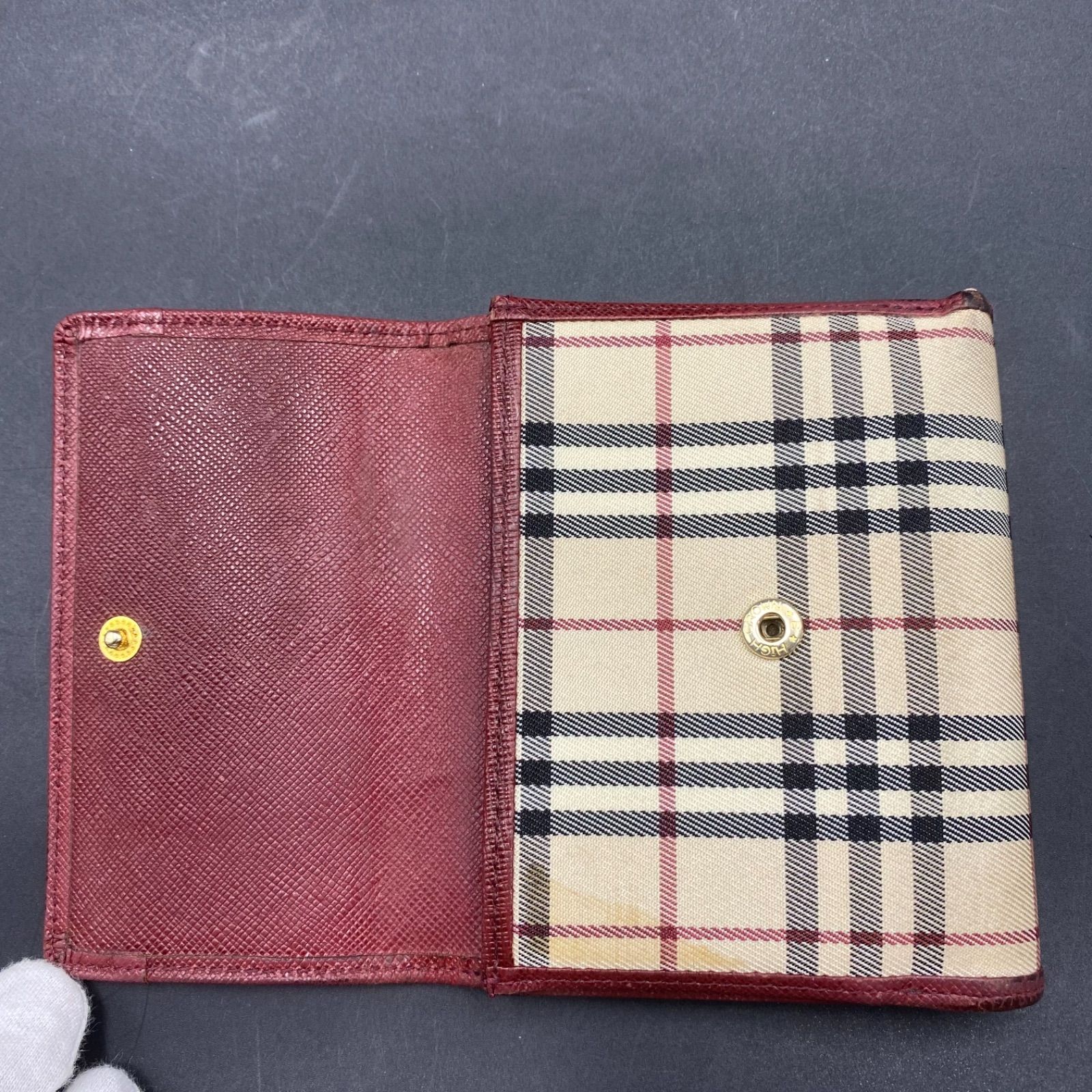 30 Burberry バーバリー 折り財布 ノバチェック - メルカリ