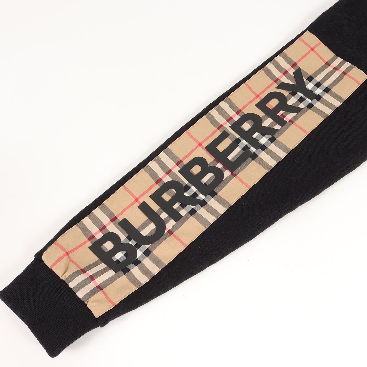 BURBERRY バーバリー パーカー アームスリーブ ノバチェック ラバー 