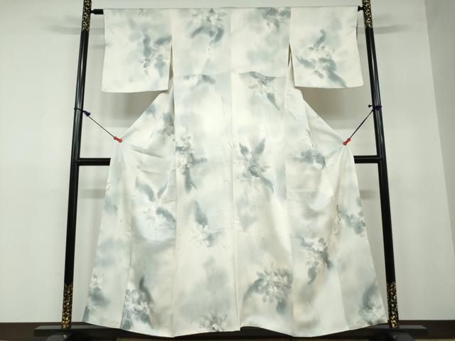 小紋 斉藤三才 京友禅 紋意匠 染め分け 正絹 反物 小紋 京友禅 更紗 紋意匠 正絹 反物