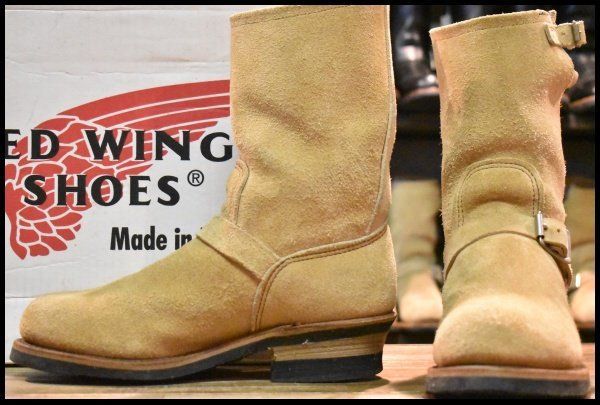 PT99刺繍 ベルト位置低 レッドウィング 8268 スエード エンジニア PT99