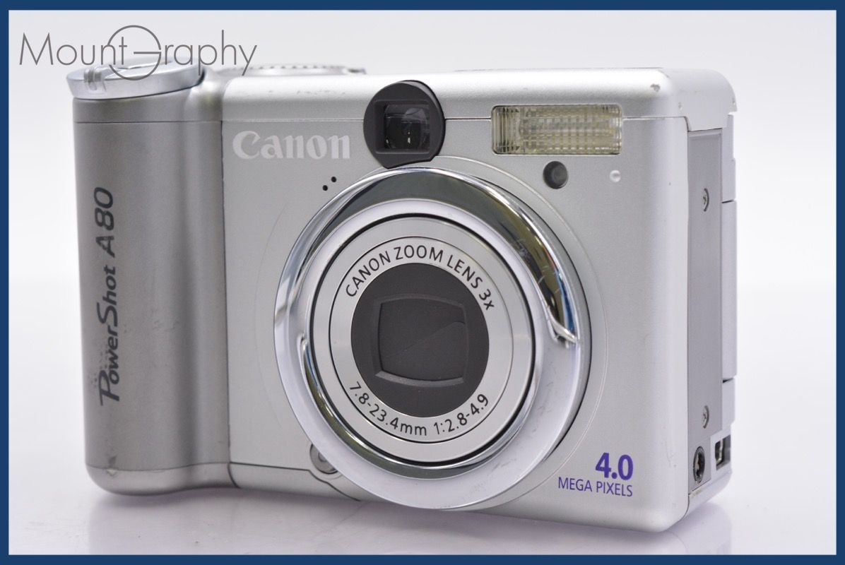 ☆ジャンク特価☆ キヤノン Canon PowerShot A80 3x 単三電池仕様 同梱