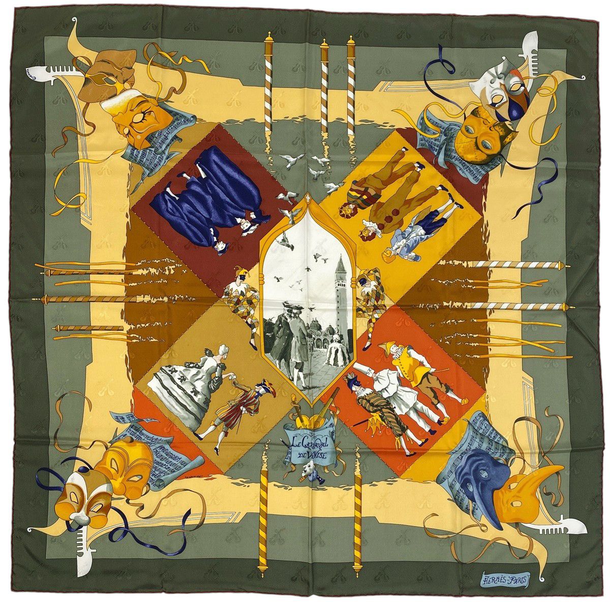 エルメス HERMES カレ 90 LE CARNAVAL DE VENISE ヴェニスの