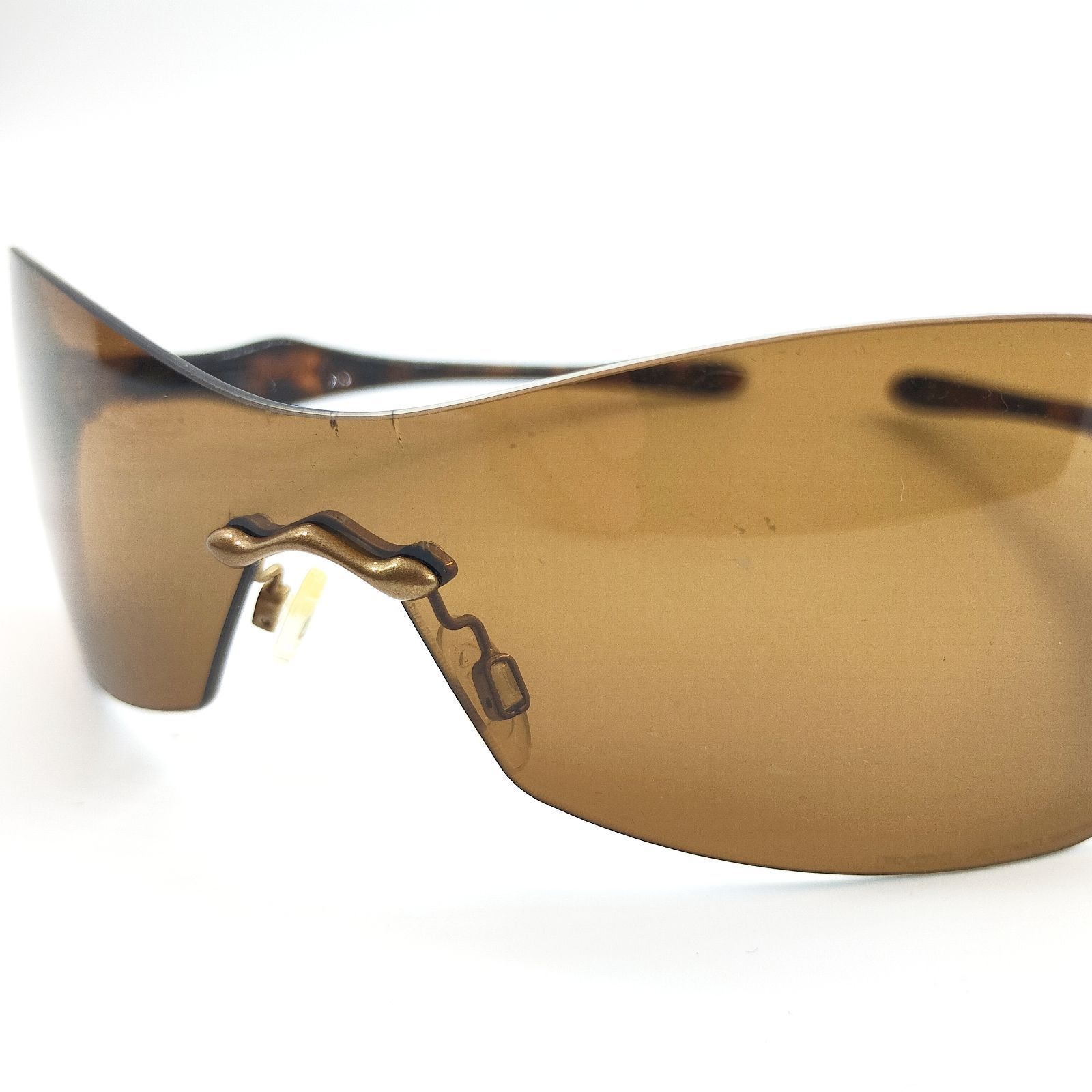Oakley スポーツサングラス ブラウン ケース付き オークリー