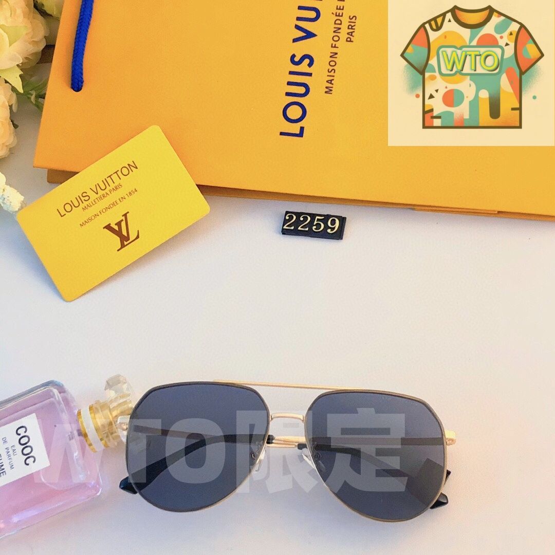 LV 2024 年式 エレガントなメンズ用 偏光サングラス（ハムグラス