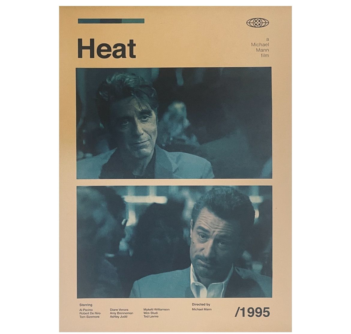 K744A3 ヒート 映画 ポスター アルパチーノ ロバートデニーロ レトロ