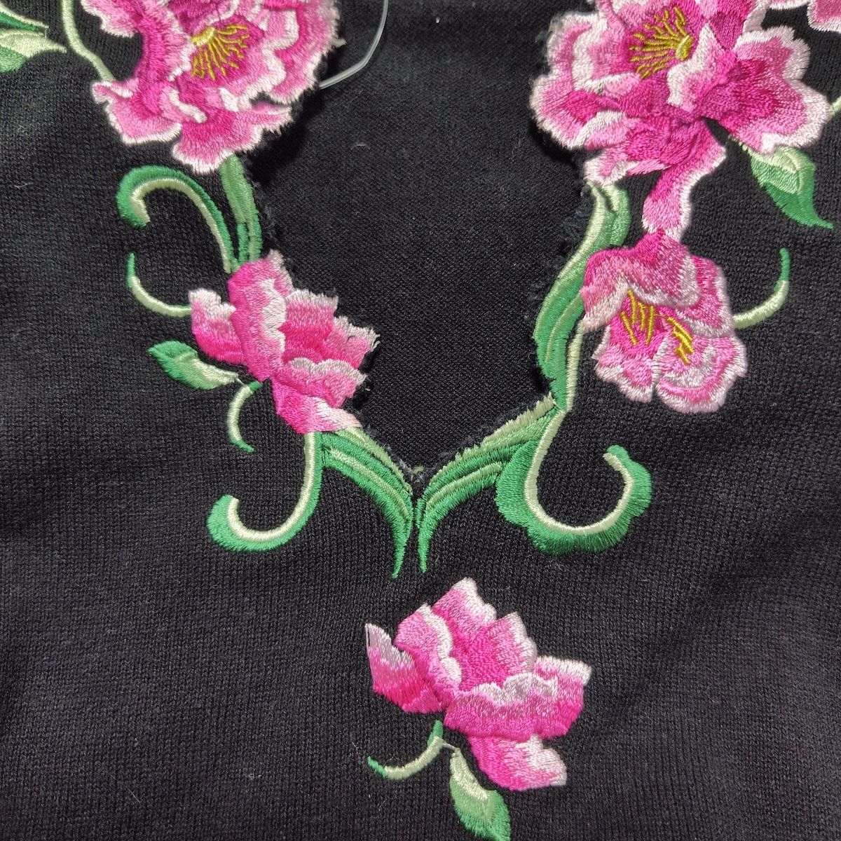 #snc ヴィヴィアンタム VIVIENNETAM カットソー 半袖 花柄刺繍 0 黒 ピンク シルバー レディース [956344] Yahoo!オークション - #snc ヴィヴィアンタム VIVIENNETAM