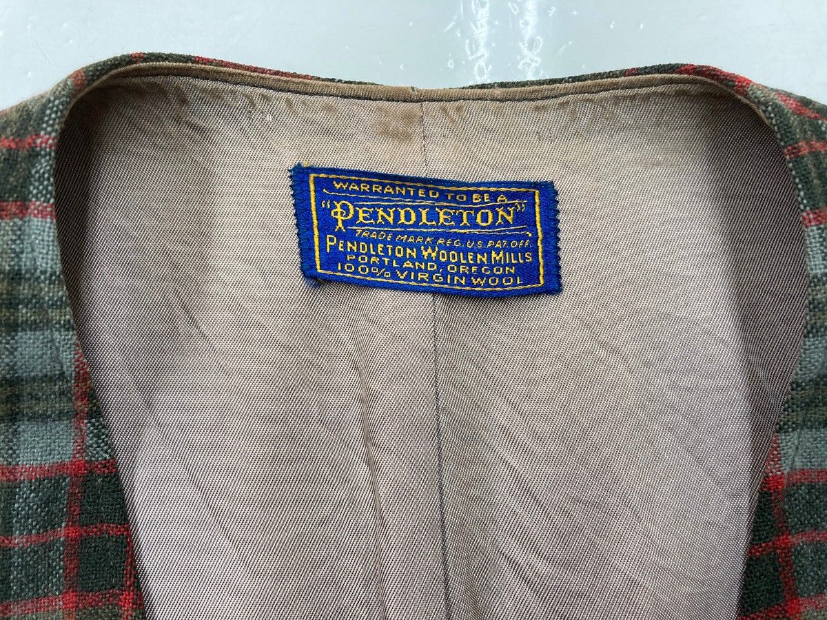 40s PENDLETON ヴィンテージウールベスト 40s PENDLETON Wool Vest USA製 チェック柄 ウールベスト