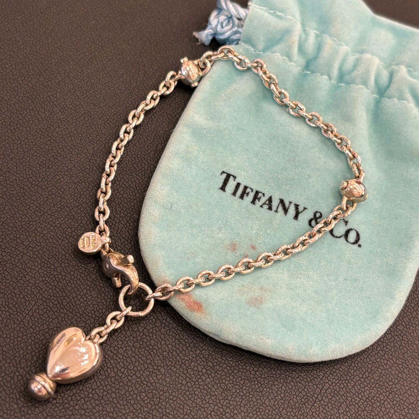 【美品】ティファニー リターントゥ ハートタグ チェーン ブレスレット 925 TIFFANY&Co. ティファニー チェーンブレスレット リターントゥ