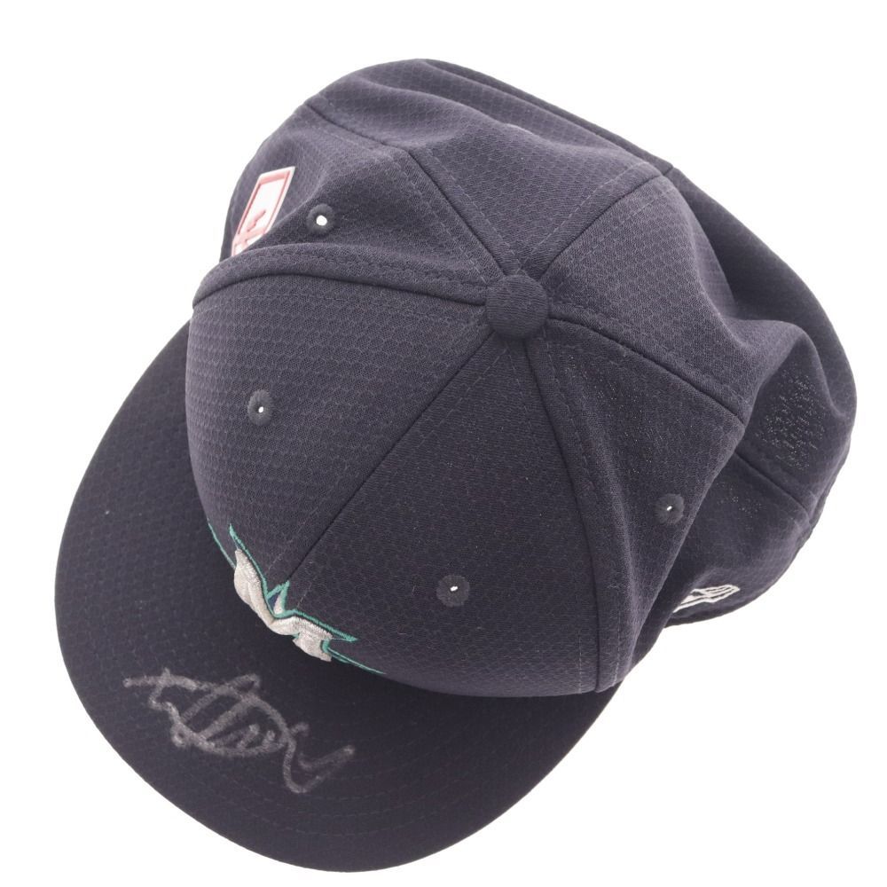 NEW ERA - 【新品】イチローサイン入り マリナーズ キャップ NEW ERA - 【新品】イチローサイン入り マリナーズ キャップの