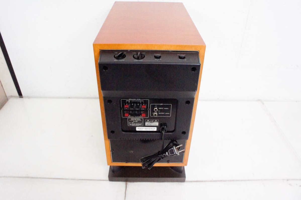 中古】ONKYOオンキヨー アンプ内蔵サブウーファーシステム 75W