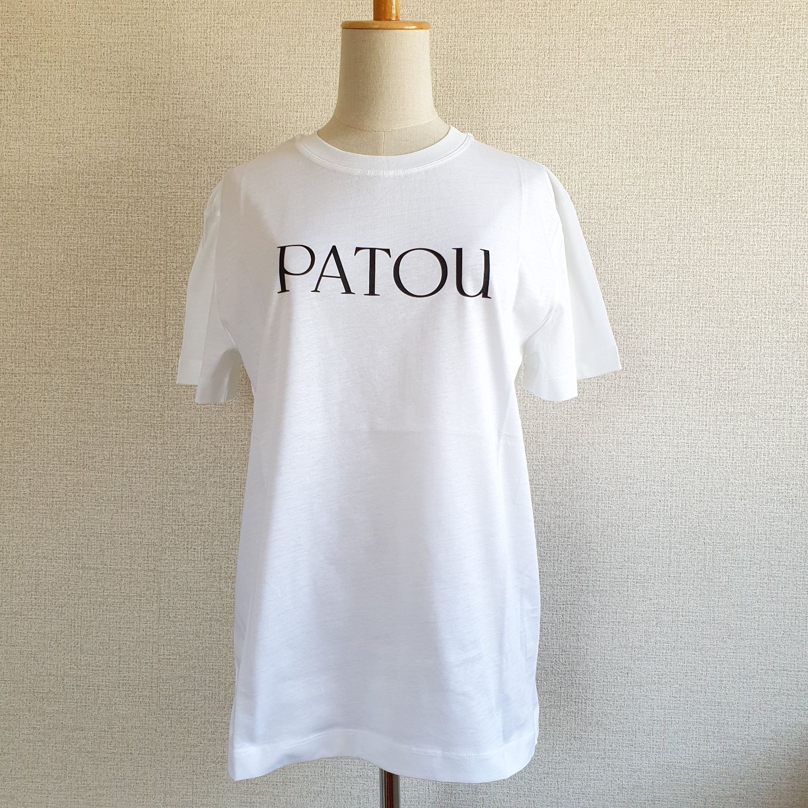 ☆PATOU☆Ｍサイズ パトゥ ロゴコットンTシャツ-