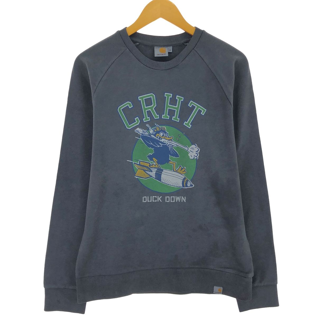 古着 カーハート Carhartt プリントスウェットシャツ トレーナー メンズM相当/eaa439691