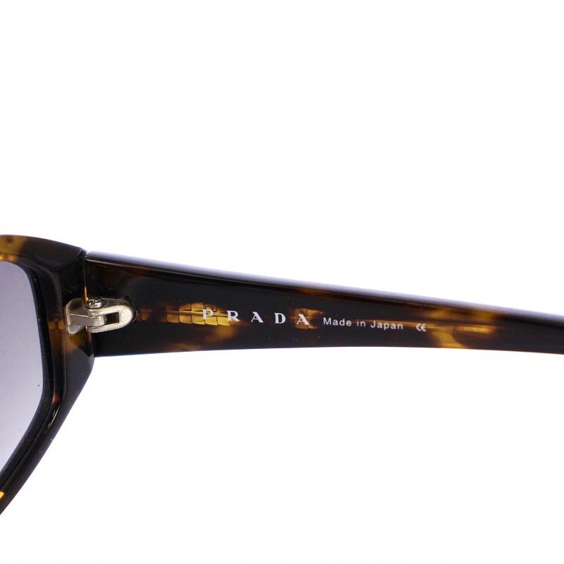 プラダ PRADA サングラス 裏側べっ甲柄 58□15 140 ブラック SPR21H