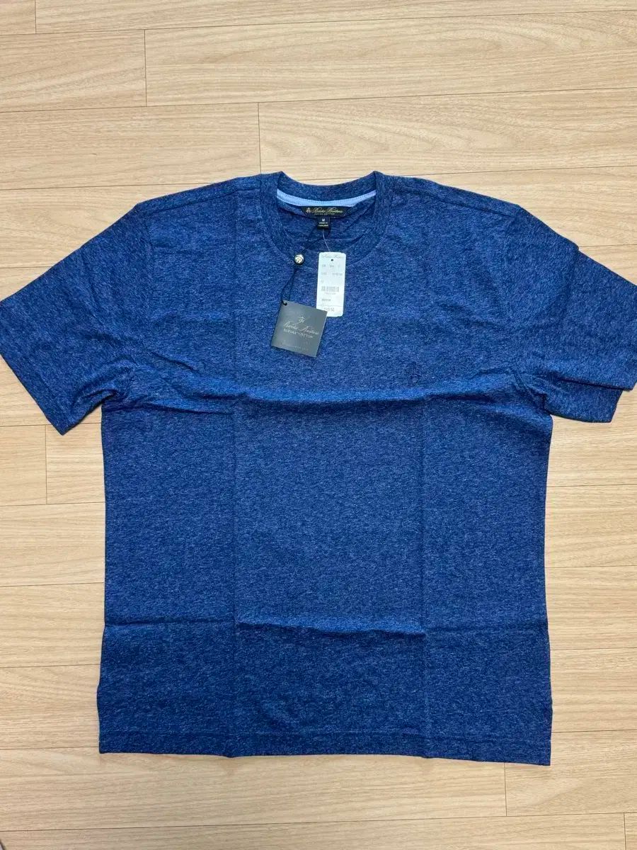 Juun.J ジュンジェイ 半袖 S (110) ブルー Juun.J Multi Stripe Open