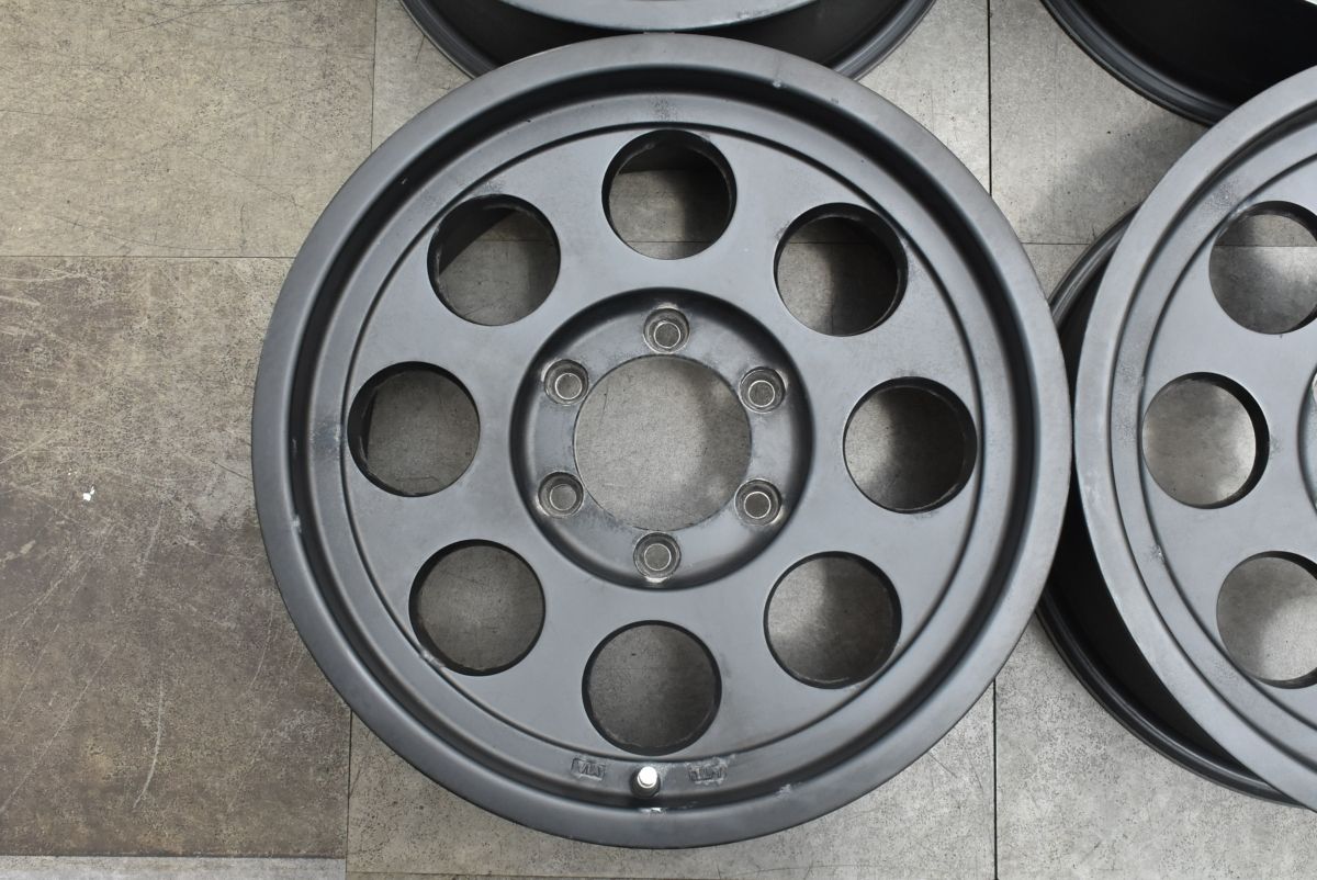 程度良好 社外 レンコンホイール 17in 8J 20 PCD139.7 FJクルーザー ハイラックス サーフ ランクル プラド サファリ パジェロ