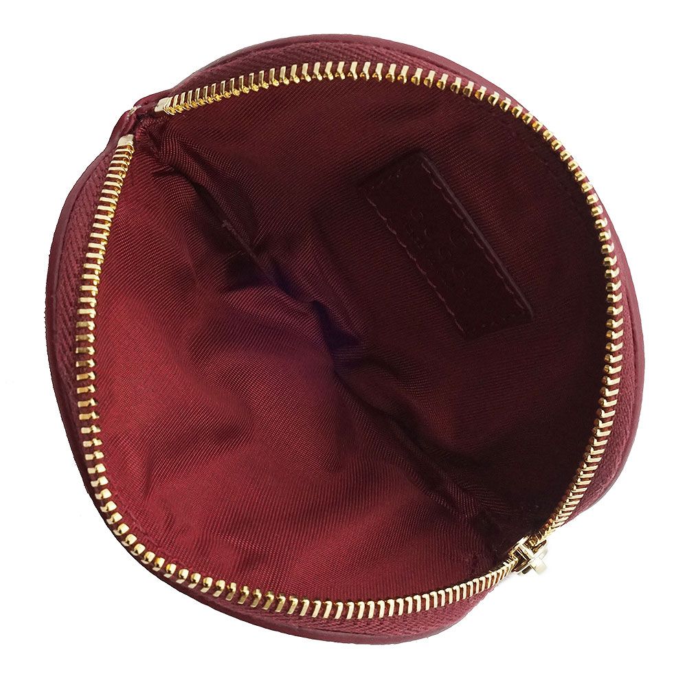 グッチ ズー 猫 キャット ディテール GG コインケース 小銭入れ 財布 GGスプリームキャンバス レザー ベージュ ロッソアンコーラ ボルドー ゴールド金具 818766 GUCCI