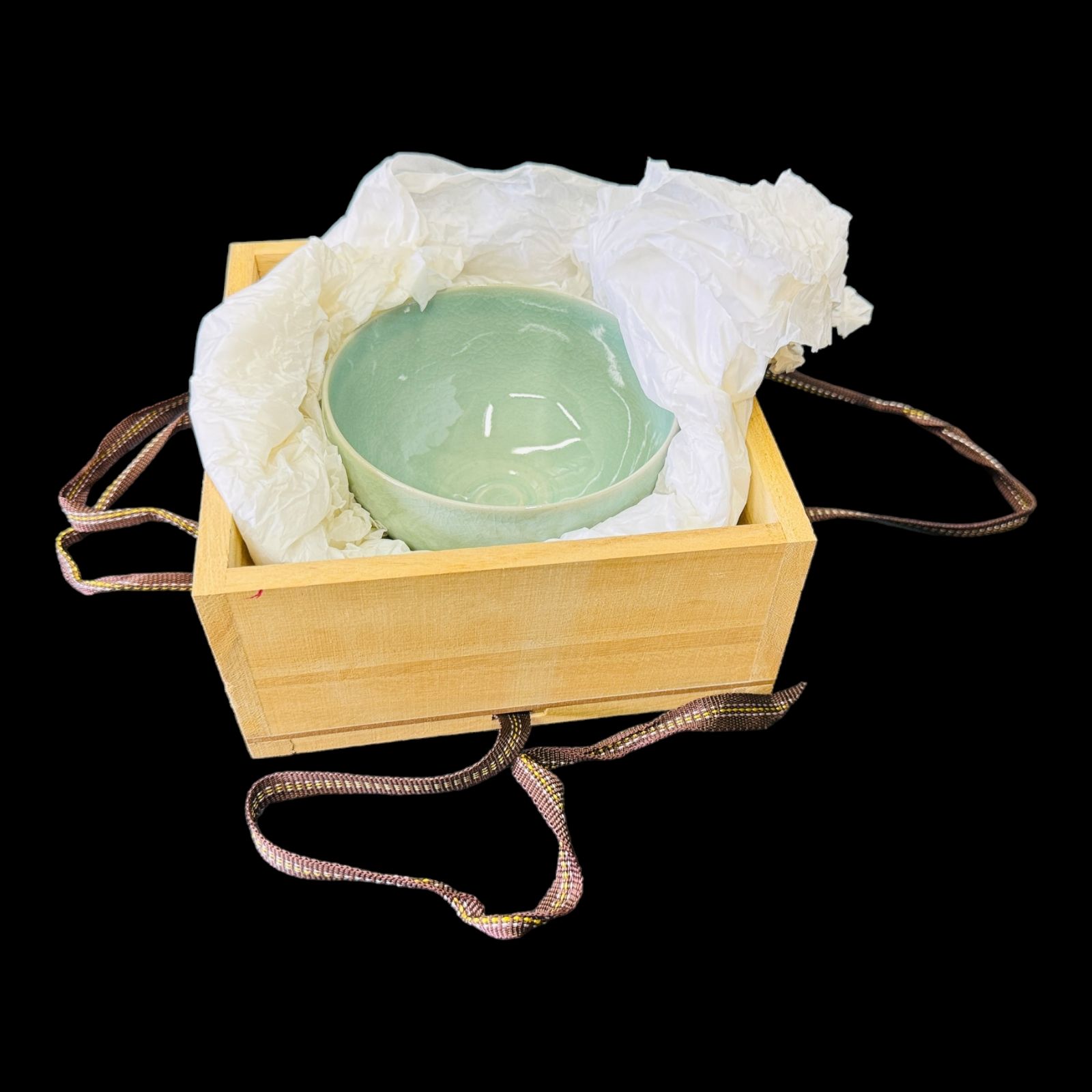 骨董 韓国現代陶磁器 之江陶窯 金判基 作 最高級 茶器セット 道具 ] - 道具 芸珍陶窯 韓基雄造 高麗青磁茶碗（共箱