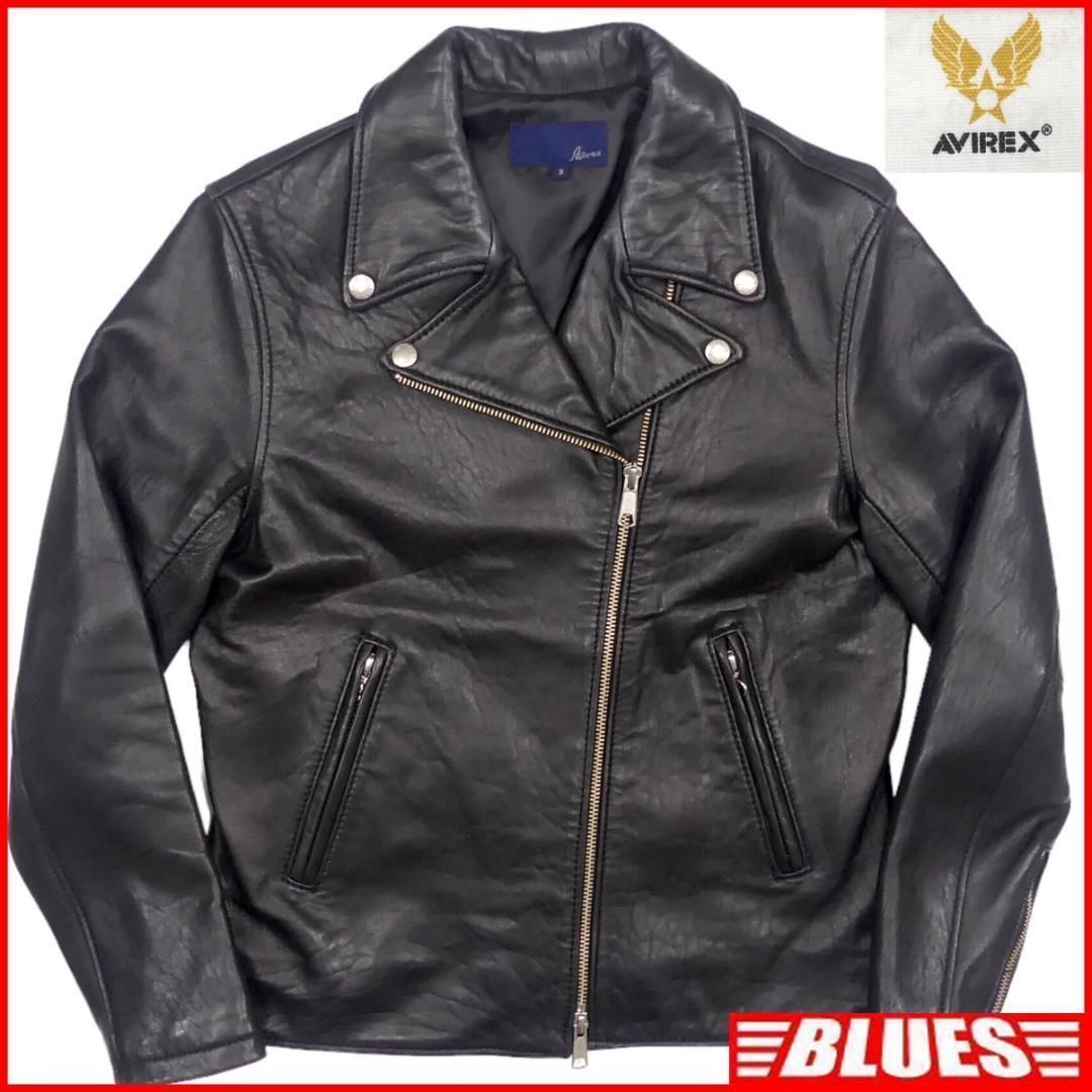   ブラックジャケット S ライダースジャケット 本革 ダブル レザー S 黒 バイク ブラックHN1681