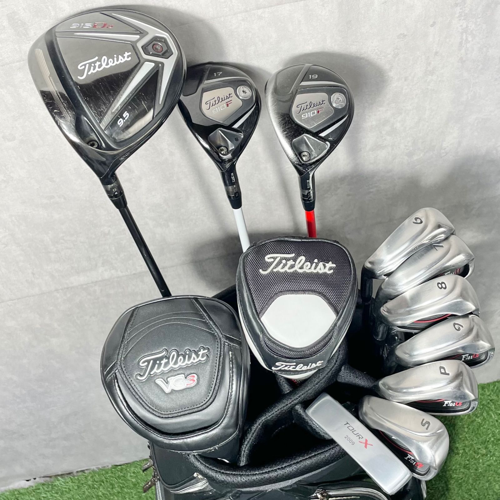 【貴重レフティ】タイトリスト 915 ゴルフクラブセット 11本 S メンズ 左 貴重レフティ】Titleist 915D2 ゴルフクラブセット 10本 S