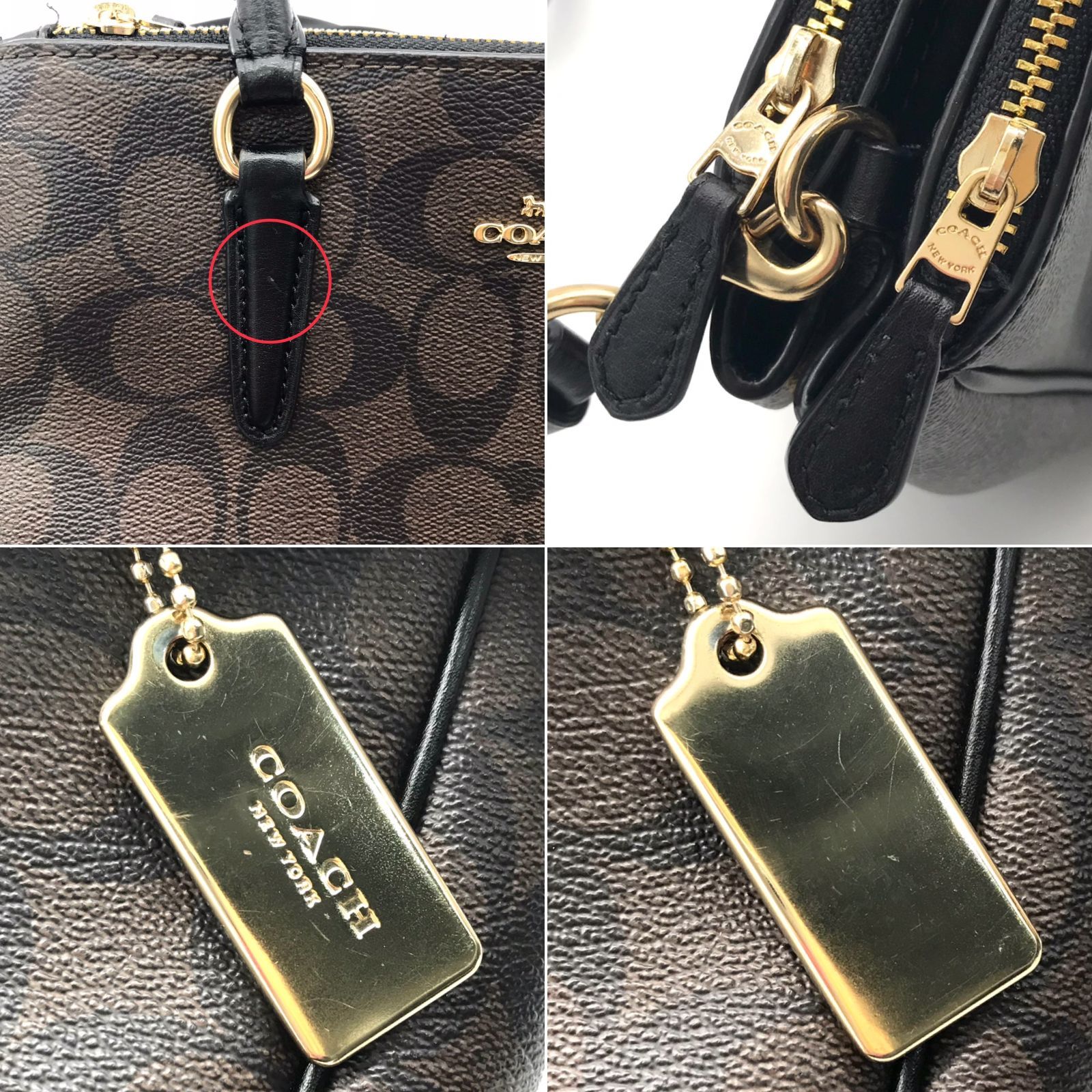 ▽COACH シグネチャー ミニ サリー キャリーオール バッグ 2way - メルカリ