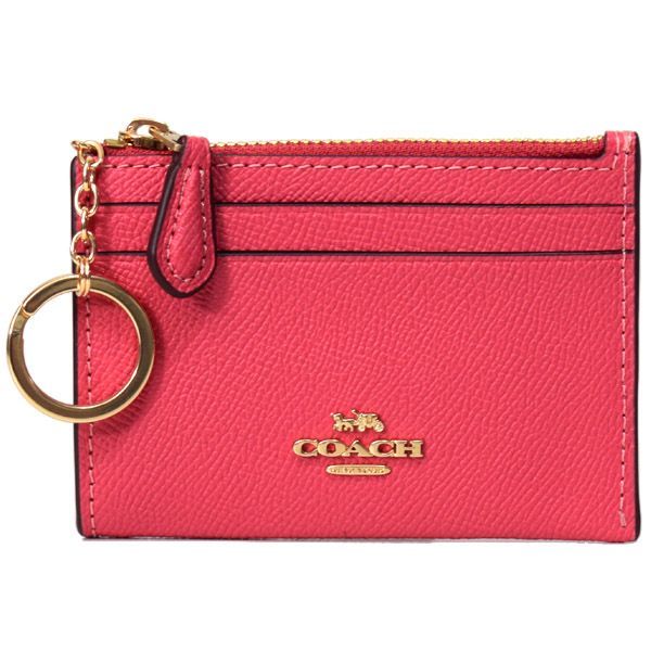 コーチ 小銭入れ COACH クロスグレインレザー ロゴ キーリング コーチ 小銭入れ COACH クロスグレインレザー ロゴ キーリング