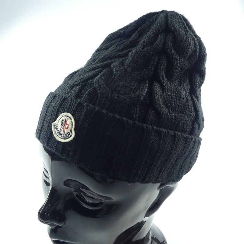 MONCLER 黒 ニット帽 ファッション通販 ファッション MONCLER 黒 ニット帽