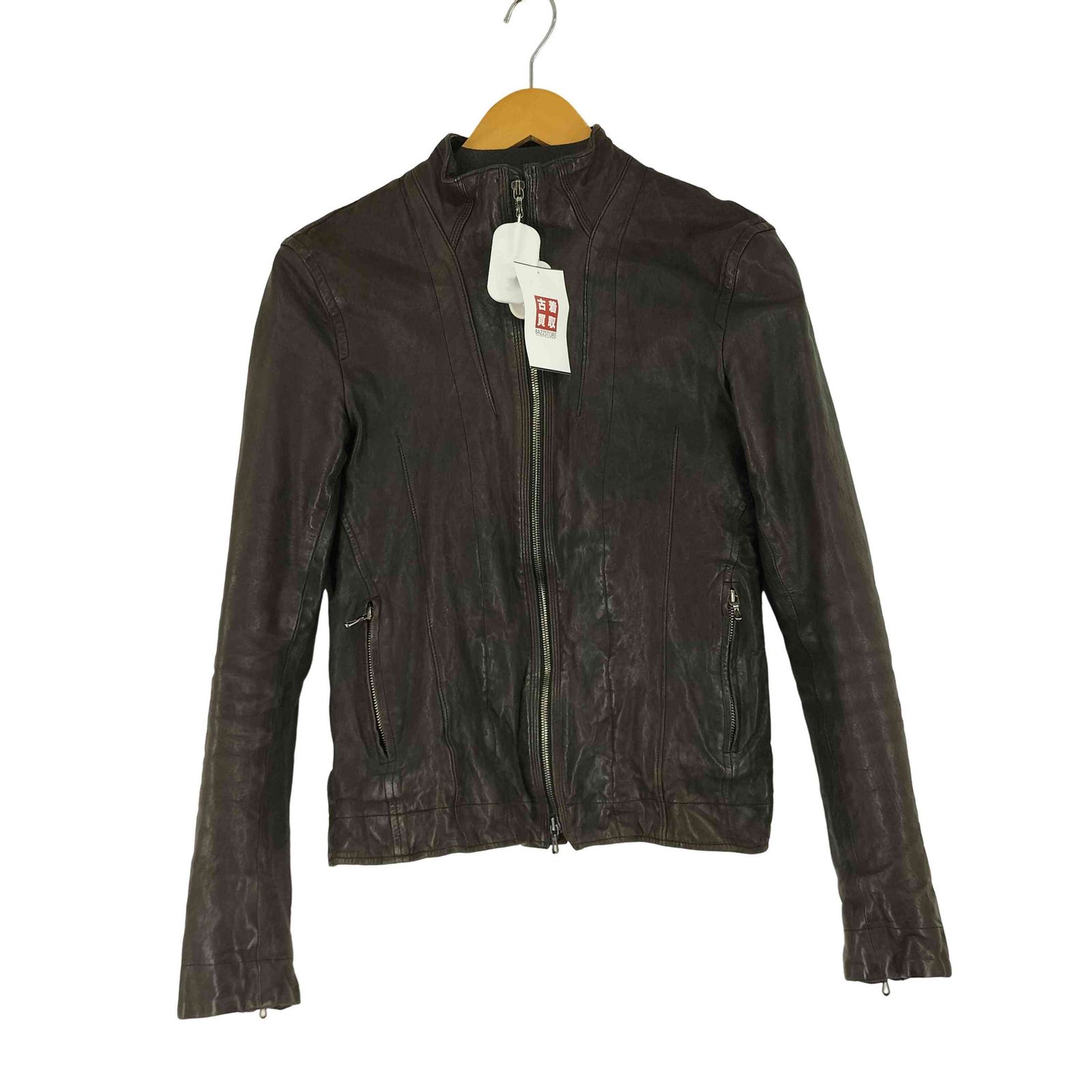 Julius ユリウス レザーシングルライダースジャケット JULIUS ユリウス