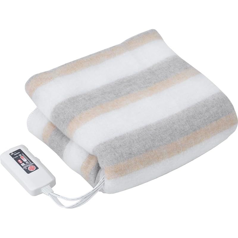 電気毛布 掛け敷き兼用 190×130cm 表兎毛調×裏フランネル リバーシブル