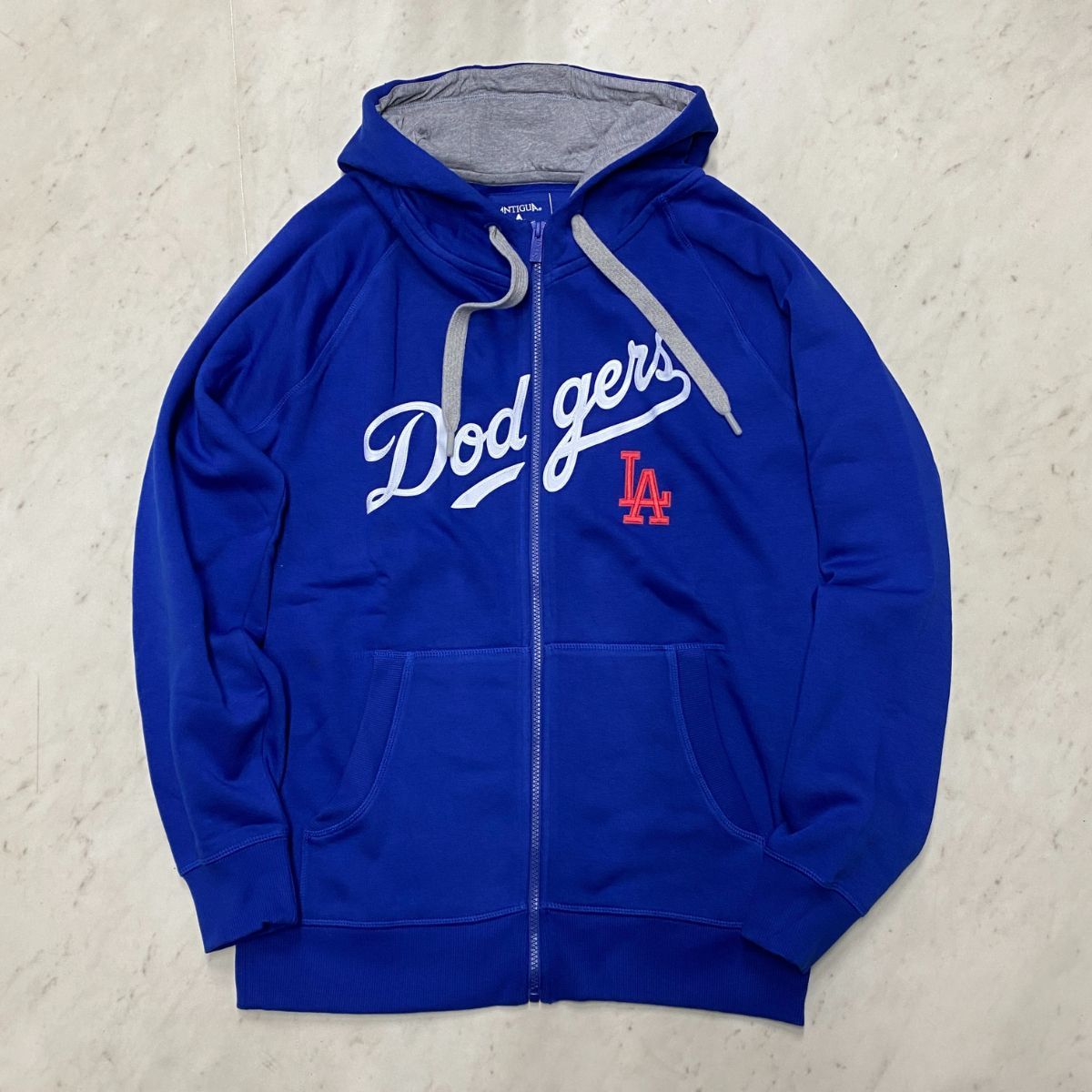 完売必至☆【Antigua】LAドジャース ロゴ フルジップパーカー 米国老舗ブランド Antigua ロサンゼルス ドジャース LA Dodgers
