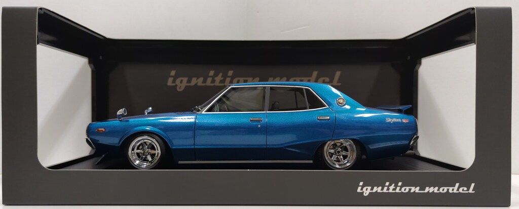 ignition model 1|18 Nissan Skyline 2000 GT-X GC110 Blue Metallic IG1982