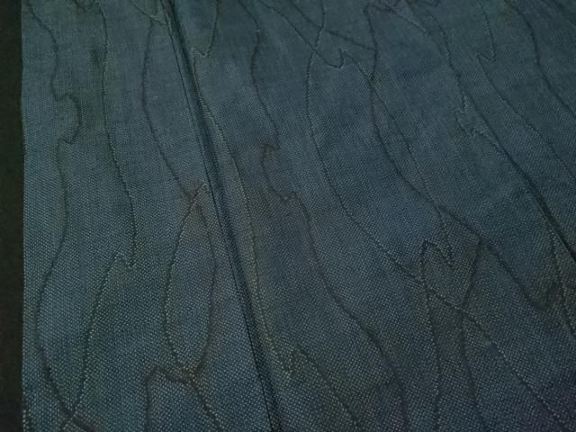 平和屋着物□本場大島紬 泥染め 7マルキ 変わり縞 正絹 逸品