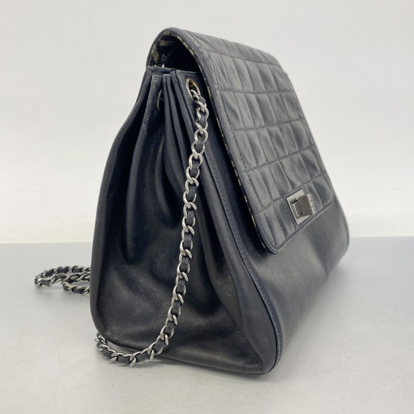 シャネル ラムスキン 2.55 チョコバー ショルダーバッグ CHANEL シャネル 2.55チェーン チョコバー ショルダーバッグ