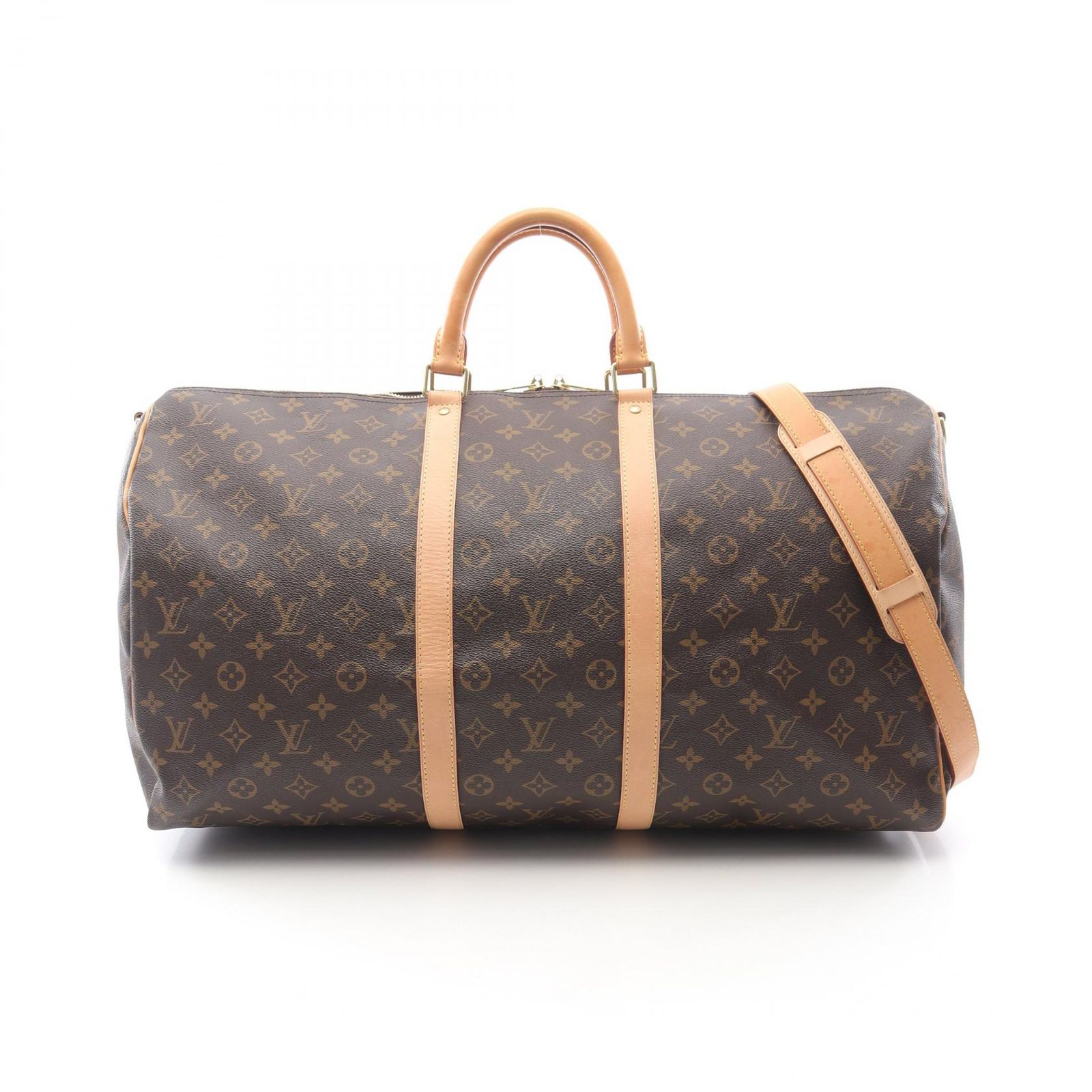 ルイ ヴィトン LOUIS VUITTON ボストンバッグ キーポル バンドリエール55 モノグラム M41414 PVCコーティングキャンバス レザー キーポル バンドリエール55 ユニセックス Used A