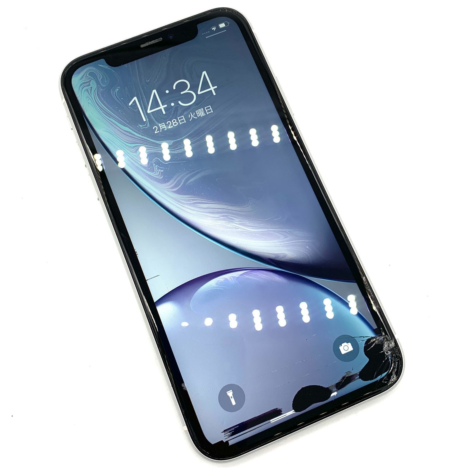▽【ジャンク品】SIMロック解除(docomo) iPhoneXR 64GB ホワイト
