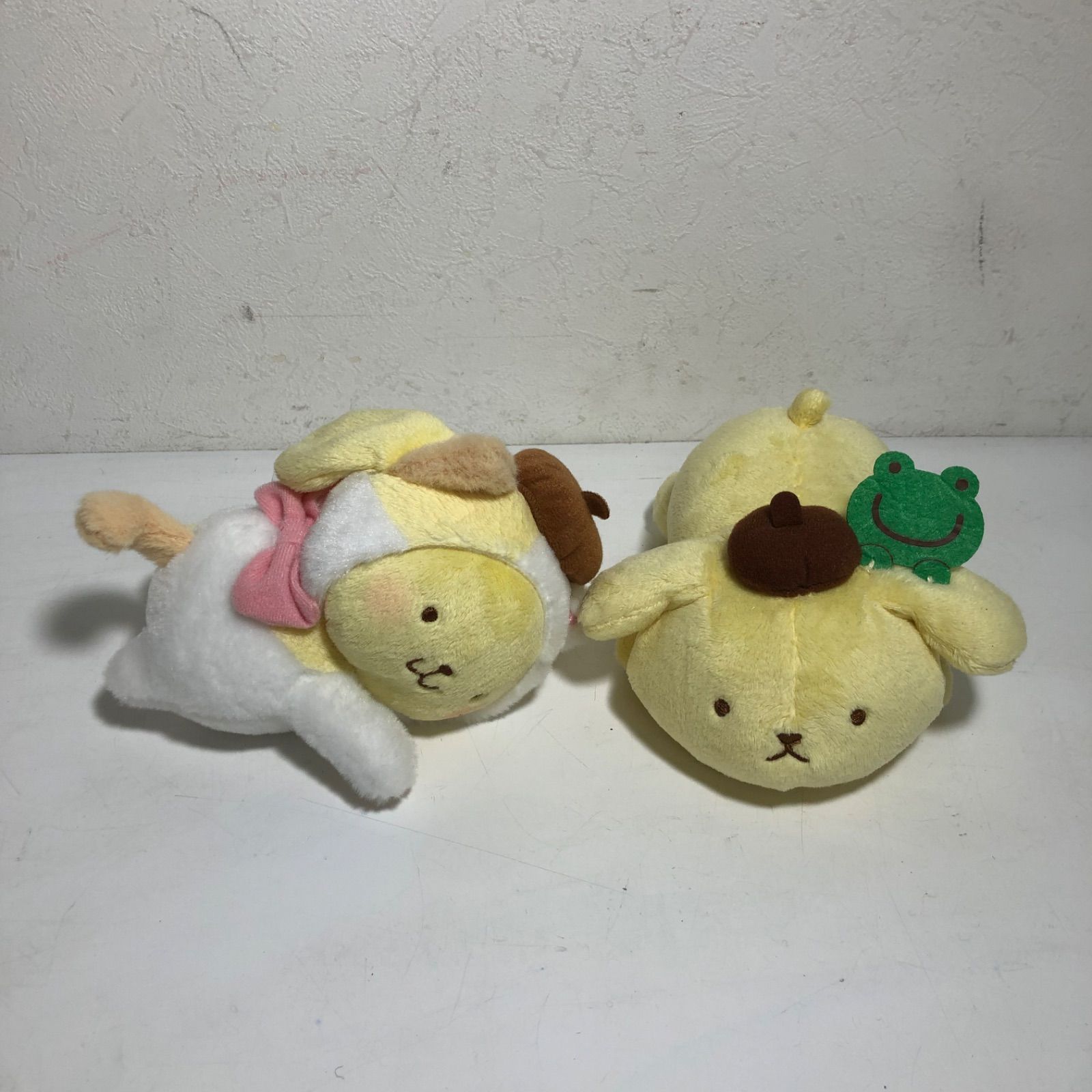 サンリオ ポムポムプリン ぬいぐるみ ミツバチ はち 蜂 プリン 当時物 レトロ ☆最終値下げ！ サンリオ ポムポムプリン ぬいぐるみ 7体 まとめ