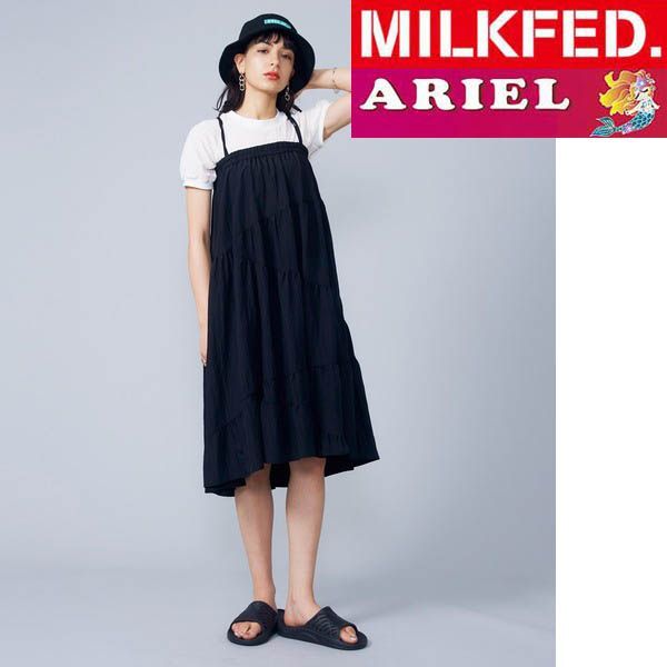 スカート ワンピース ミルクフェド milkfed MILKFED GATHERED