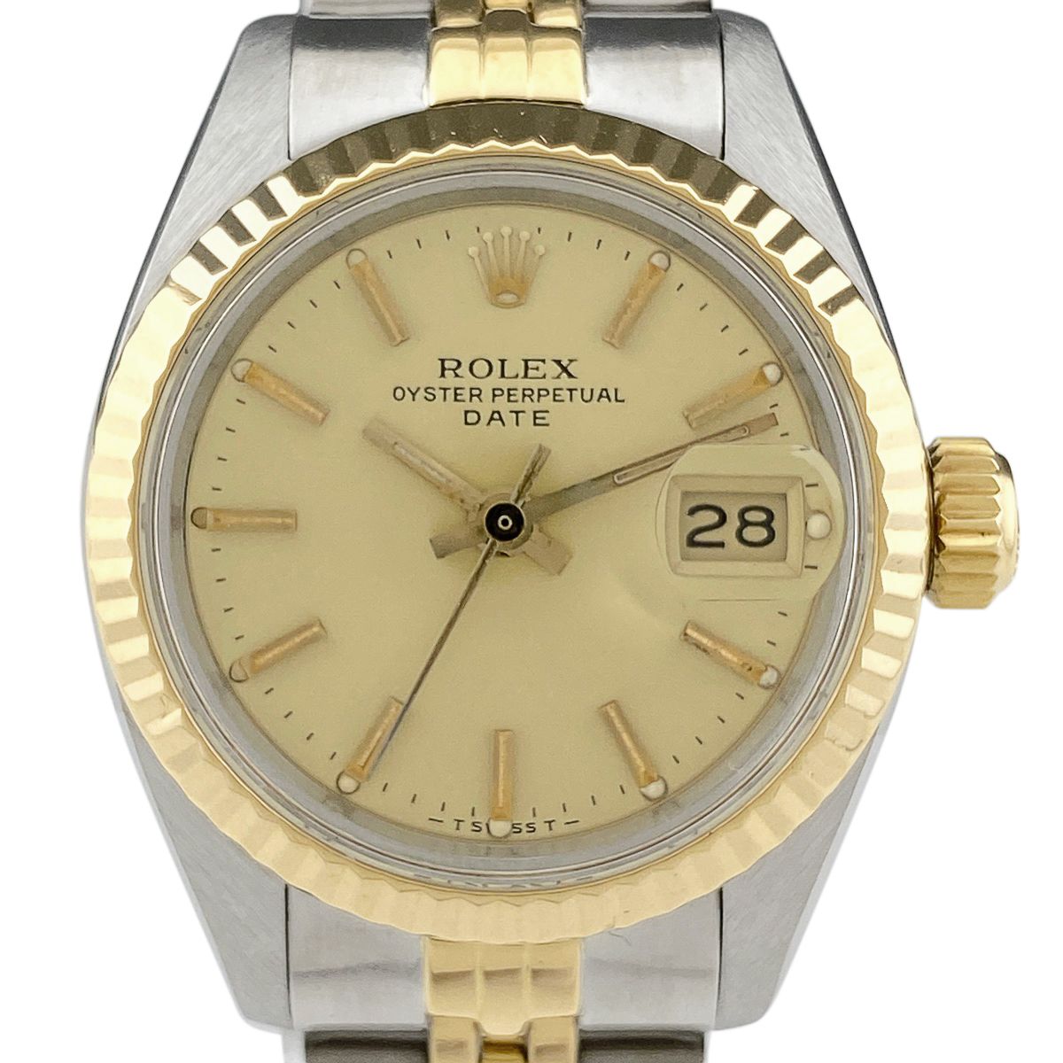 ロレックス ROLEX オイスターパーペチュアル デイト 6917 腕時計 SS YG