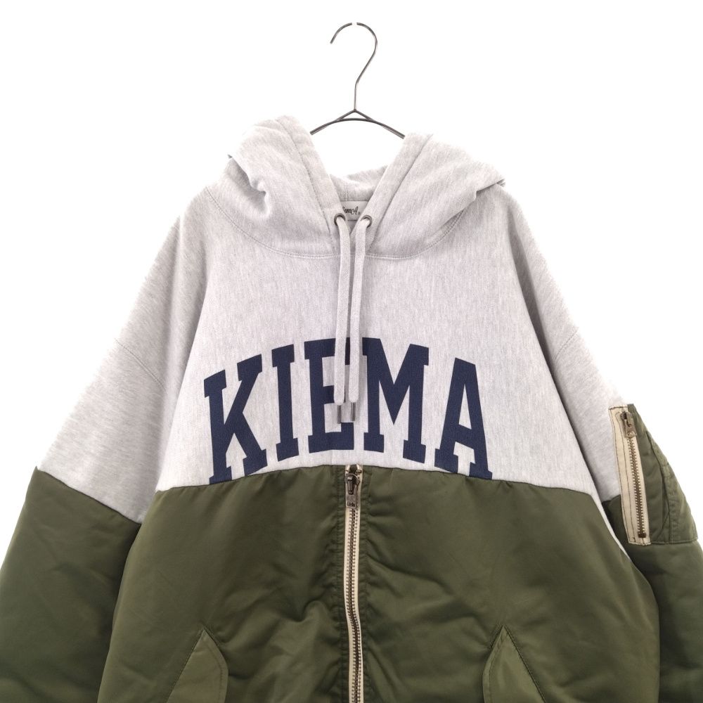 KiEMA (キーマ) MA-1 HOODIE エムエーワン フーディー ブラック 再構築