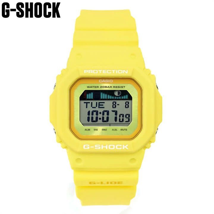 G-SHOCK Gショック ジーショック G-LIDE Gライド GLX-5600RT-9 海外モデル デジタル タイドグラフ ムーンデータ ウレタン  黄色 イエロー 逆輸入 メンズ GLX-5600RT-9 CASIO カシオ - メルカリ