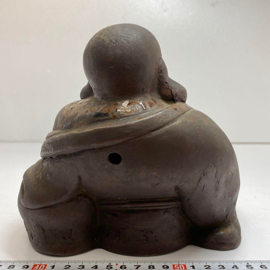 備前焼 布袋 置物 高さ20cm 東金6-0203② - メルカリ