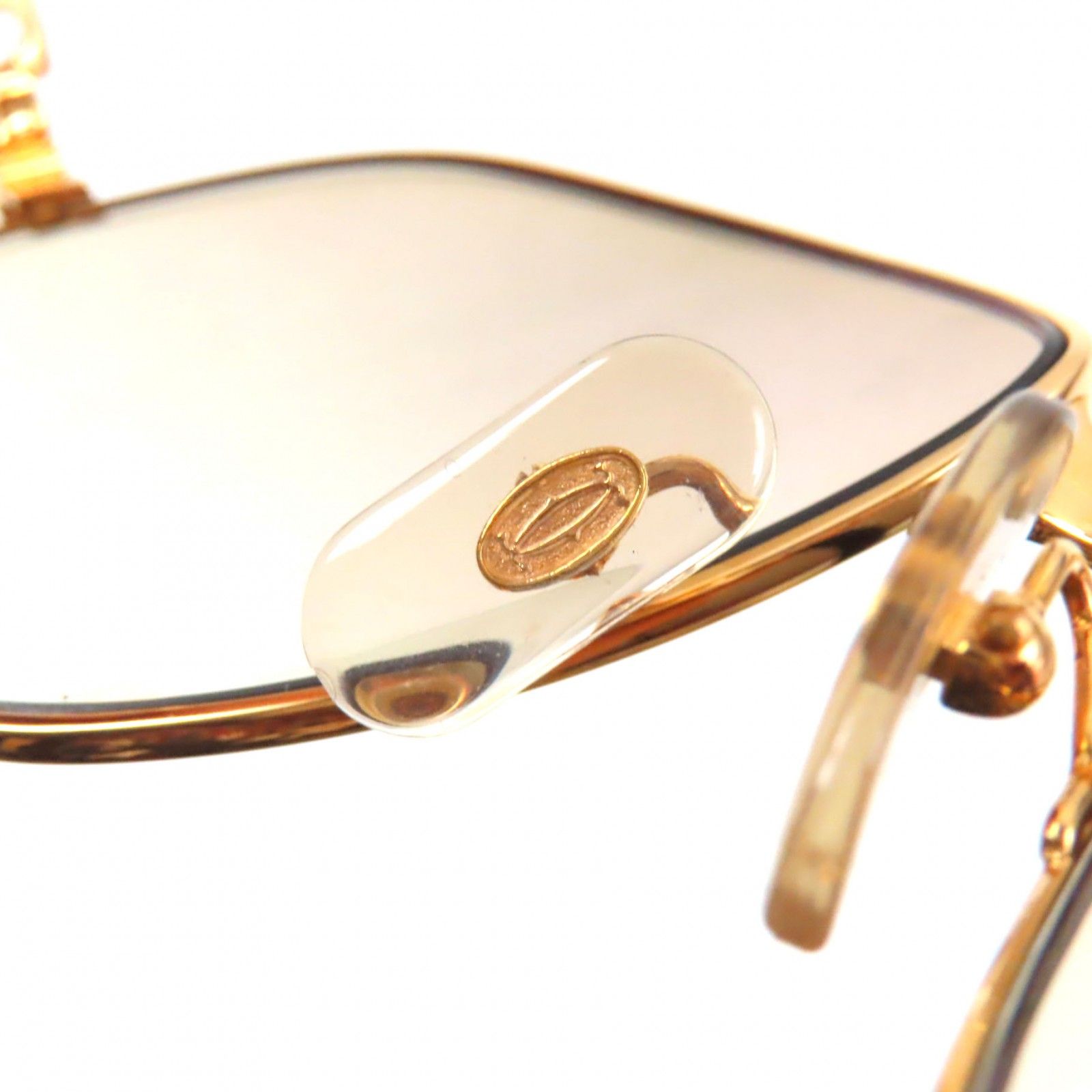 極美品▼Cartier カルティエ マイヨン パンテール ティアドロップ ロゴ金具付き グラデーションレンズ サングラス 63□16 140 ケース付き 極美品▽Cartier カルティエ マイヨン パンテール ティアドロップ ロゴ