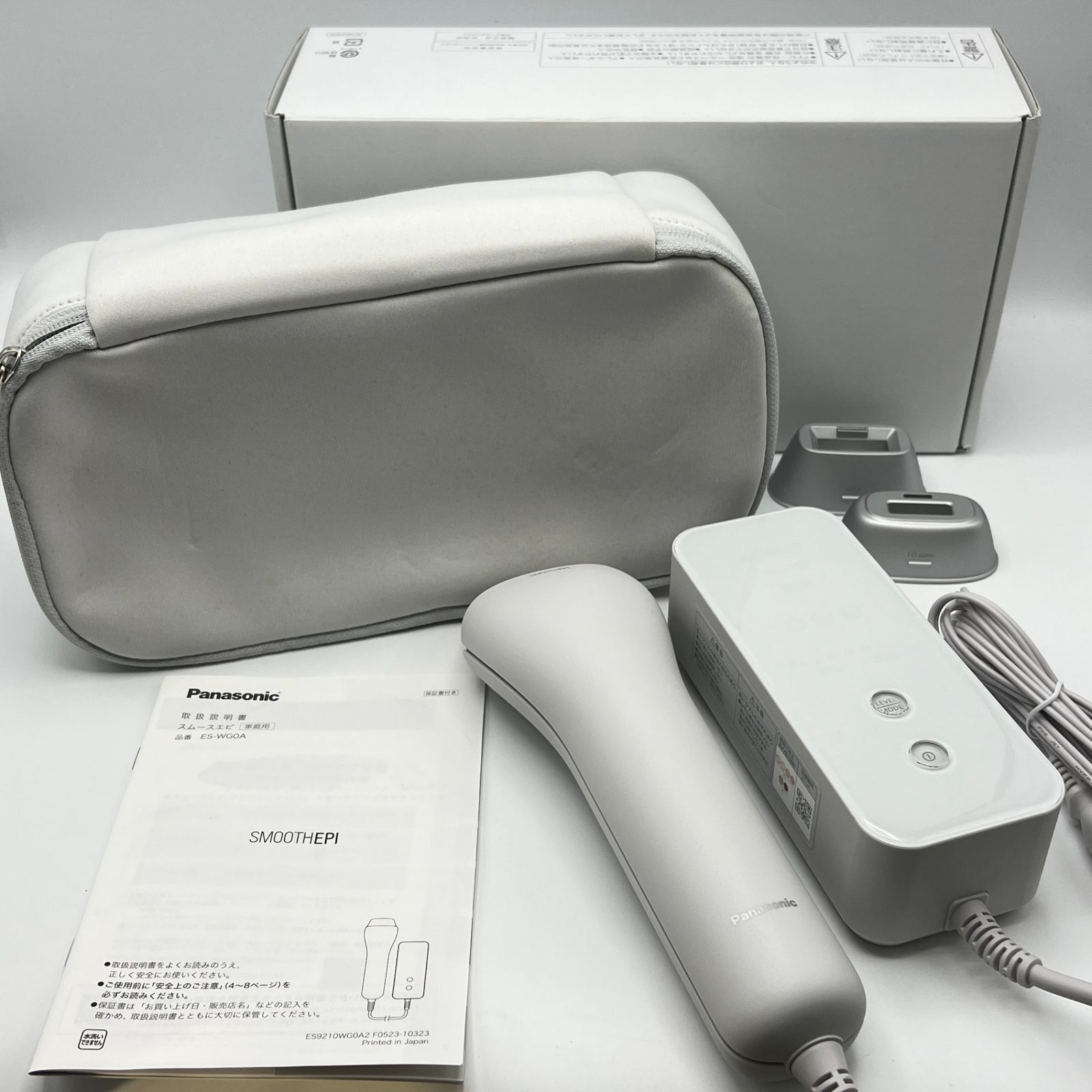美品】パナソニック 光エステ スムースエピ ES-WG0A-H グレー 脱毛器