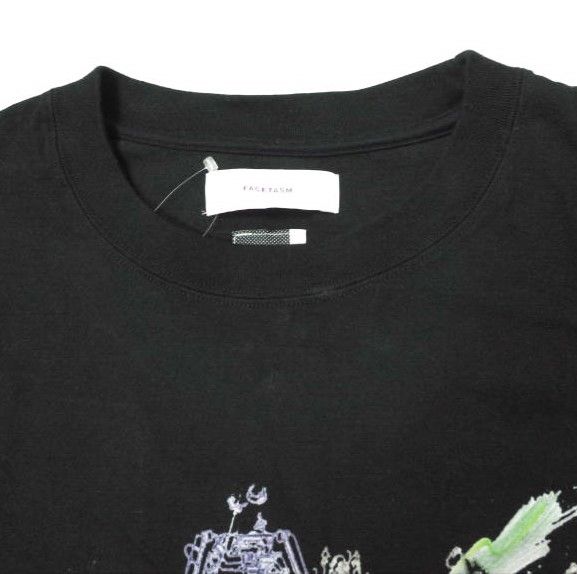 FACETASM x  FLASH ファセッタズム ロイヤルフラッシュ 23SS 別注 日本製 BOREDOMS BIG TEE オーバーサイズグラフィックTシャツ ABH-TEE-U21 5 BLACK 半袖 トップス【中古】【FACETASM ×  FLASH】 FACETASM - FACETASM x ROYAL FLASH ファセッタズム ロイヤル