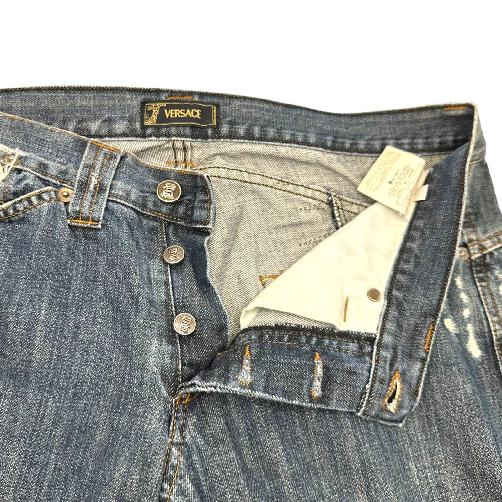 パンツ Versace archive jeanse Versace Jeans Couture Cherry Printed Denim
