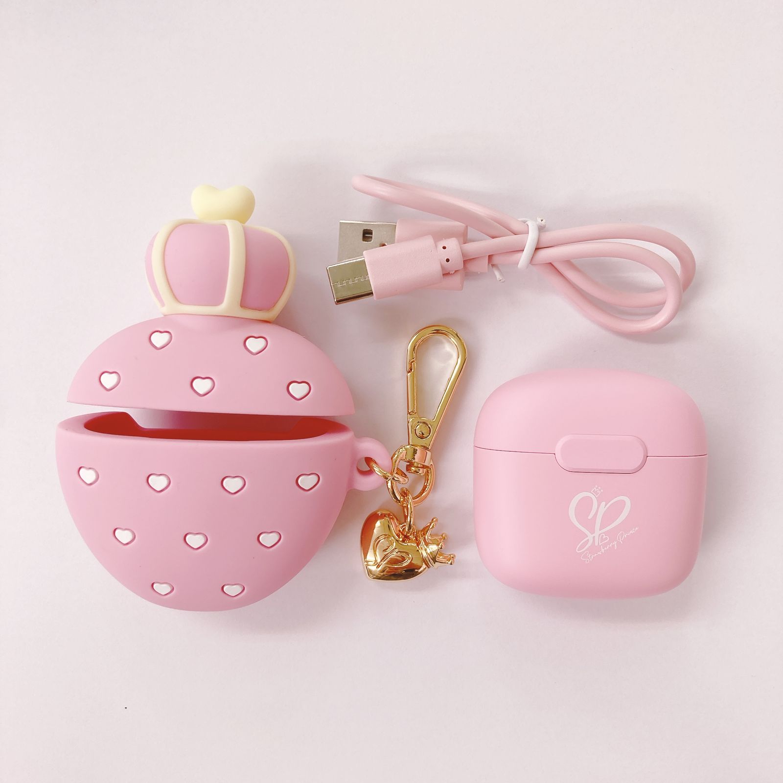 すとぷり イヤフォン Strawberry Wireless Earphone-