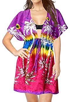 La Leela SWIMWEAR レディース US サイズ: [ONE SIZE] US: 14 (L) THRU Plus Size 24W (3X) カラー: パープル