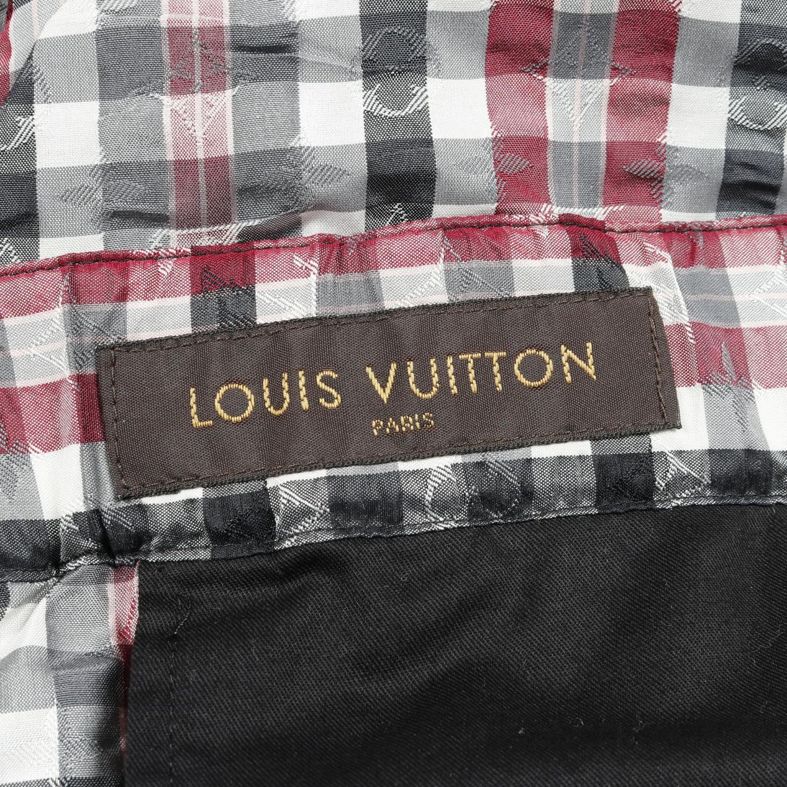 ☆期間限定＆送料無料☆! ルイ ヴィトン LOUIS VUITTON パンツ モノグラム シルク コットン パンツ メンズ Used A