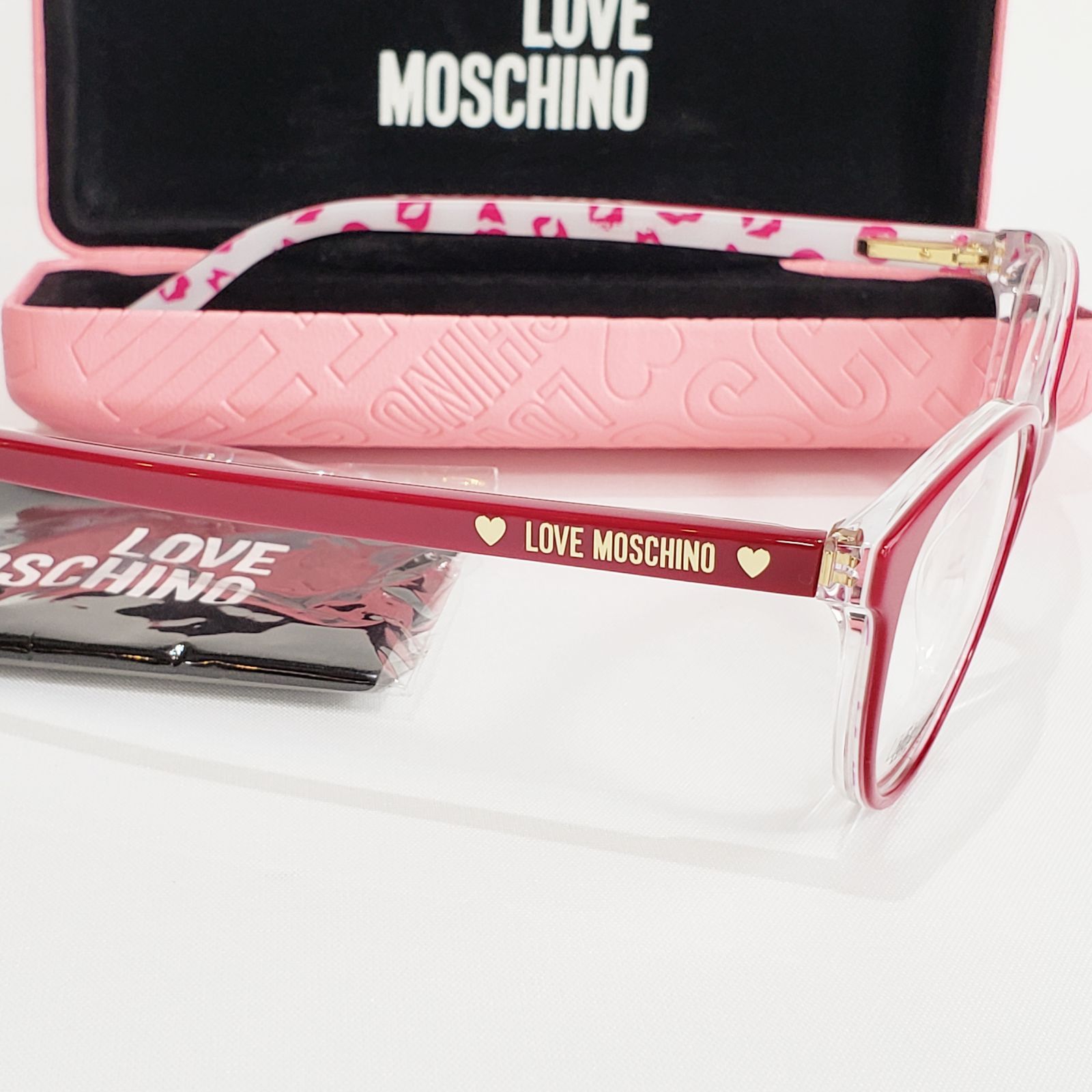 Moschino モスキーノ MOS632-C9A メガネフレーム Red MOSCHINO MOS006/S/STR C9A IR Sunglasses Red Frame Grey