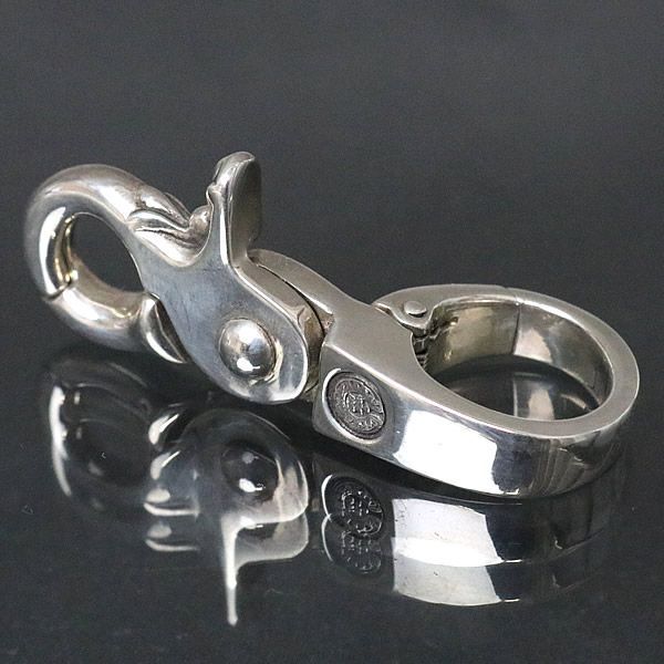 銀座店 クロムハーツクイッククリップクロスボールキーリングSV925