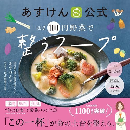 あすけん公式 ほぼ100円野菜で整うスープ／あすけん